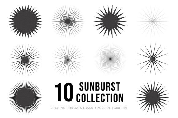 Download Sunburst Geometric Shapes Collection - Shape Collection