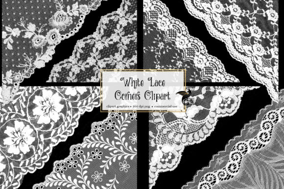 Download White Lace Corners Clipart - Lace Collection