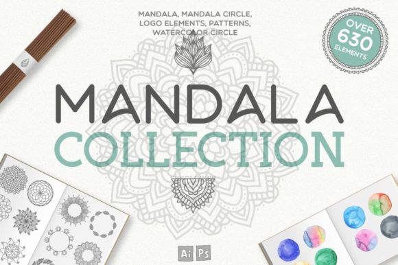 Download Mandala Collection - 630 Elements - Element Collection