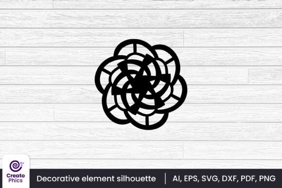 Download Floral Element Silhouette Decorative SVG - Element Collection