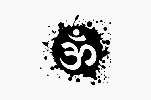 Download Om Spiritual Symbol Splat Ink - Premium Resources