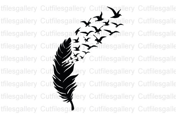 Download Bird of a Feather SVG, Bird Flying SVG - Feather svg Collection