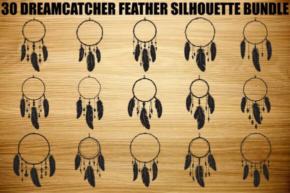 Download Dreamcatcher Feather SVG Bundle - Feather svg Collection