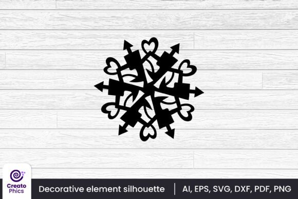 Download Floral Element Silhouette Decorative SVG - Element Collection